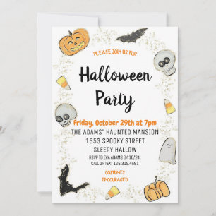 Leuke Halloween Spooktacular Party Uitnodiging