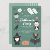 Leuke Halloween Spooktacular Party Uitnodiging (Voorkant / Achterkant)