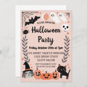 Leuke Halloween Spooktacular Party Uitnodiging (Voorkant / Achterkant)