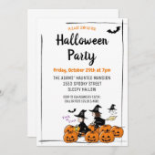 Leuke Halloween Spooktacular Party Uitnodiging (Voorkant / Achterkant)
