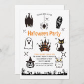 Leuke Halloween Spooktacular Party Uitnodiging (Voorkant / Achterkant)