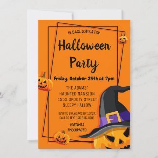 Leuke Halloween Spooktacular Party Uitnodiging