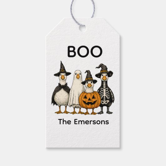 Leuke Halloween Spooky Cadeaulabel (Voorkant)