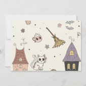 Leuke Halloween Spooky Ghost 3e Verjaardag Foto Kaart (Achterkant)