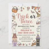 Leuke Halloween Spooky Ghost 3e Verjaardag Kaart (Voorkant)