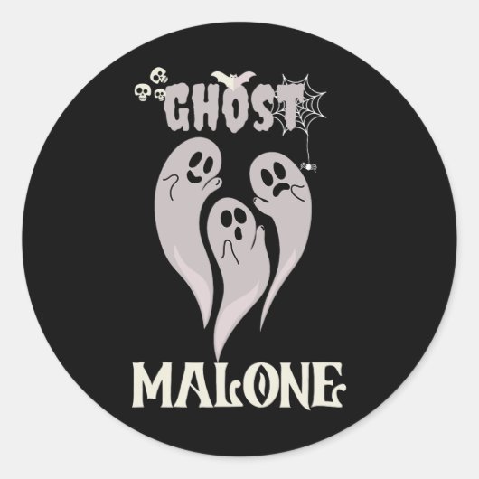 Leuke Halloween Spooky Seizoen Herfst Seizoen Scha Ronde Sticker (Voorkant)