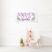 Leuke Halloween Spun Fun Spider Web Spandoek (Insitu)