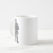 Leuke Halloween Tactical Zombie Creepy Police Kant Koffiemok (Voorkant links)