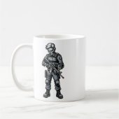 Leuke Halloween Tactical Zombie Creepy Police Kant Koffiemok (Links)
