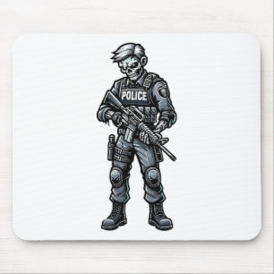 Leuke Halloween Tactical Zombie Creepy Police Kant Muismat