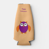 Leuke Halloween Uil Fles Koeler (Voorkant)