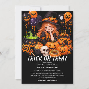 Leuke Halloween Verjaardagsfeest Uitnodiging Tien