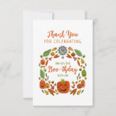 Leuke Halloween Verjaardagsfeestje Bedankkaart (Voorkant)