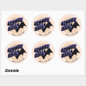 Leuke Halloween vleermuis Spooky Small Business Su Ronde Sticker (Vel)