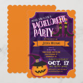 Leuke Halloween vrijgezellenfeest uitnodiging (Voorkant / Achterkant)