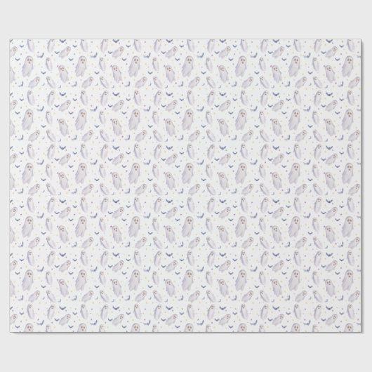 Leuke Halloween waterverf Ghost Cadeaupapier (Vlak)
