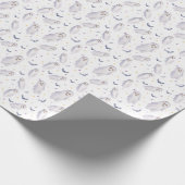 Leuke Halloween waterverf Ghost Cadeaupapier (Hoek)