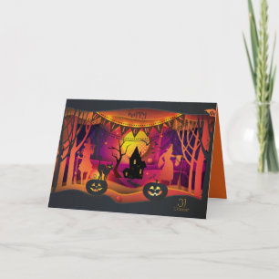 Leuke Halloweenfeest "Snoep of een grap" Kaart