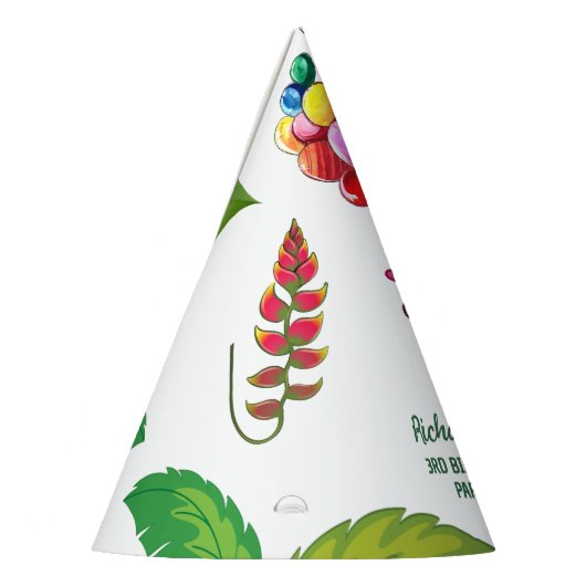 Leuke Hamster Botanical Theme Kind's Verjaardagsfe Feesthoedjes (Links)