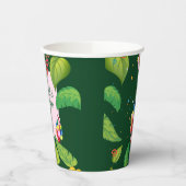 Leuke Hamster Botanical Theme Kind's Verjaardagsfe Papieren Bekers (Links)