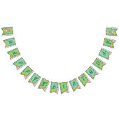 Leuke Hamster Botanical Theme Kind's Verjaardagsfe Vlaggetjes (Alle)