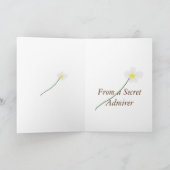 Leuke Hamster die een Hart houden Feestdagen Kaart (Binnen)