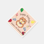 Leuke Hamster Verjaardag Pool Party Servet (Hoek)