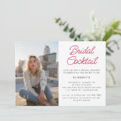 Leuke Hand getrokken Cocktail Foto Vrijgezellenfee Kaart (Staand voorkant)