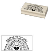 Leuke Hand getrokken regenboog Rubberstempel (Gestempeld)