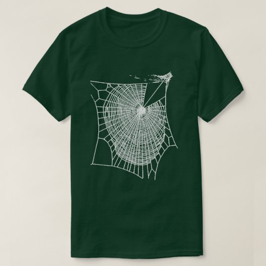 Leuke Hand getrokken Spooky Halloween Spinnen Web  T-shirt (Design voorkant)