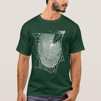 Leuke Hand getrokken Spooky Halloween Spinnen Web  T-shirt