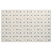 Leuke hand getrokken zon met huisdier poten stof (Fat Quarter)