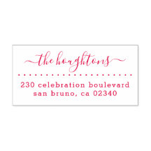 Leuke handgeschreven familienaam Modern retour adr