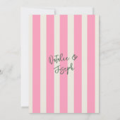 Leuke handgeschreven grillige pastel zomerbruiloft save the date (Achterkant)