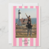 Leuke handgeschreven grillige zomer foto bruiloft save the date (Achterkant)