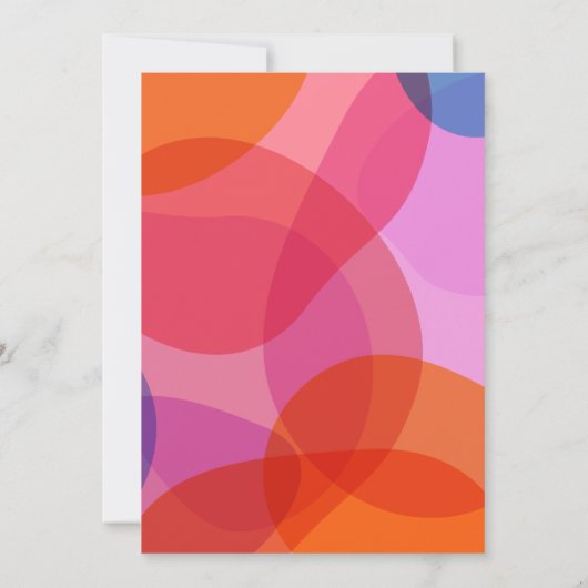 Leuke handgeschreven kleurrijke moderne afstudeerf kaart (Achterkant)