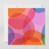 Leuke Handgeschreven Kleurrijke Verrassingsfeest V Kaart (Achterkant)