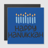 Leuke Hanukkah Menorah Magnetisch Wenskaart (Voorkant / Achterkant)