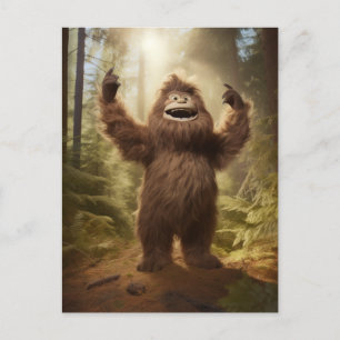Leuke Happy Bigfoot Briefkaart