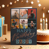 Leuke Happy Birthday Daddy 6 Fotocollage Kaart