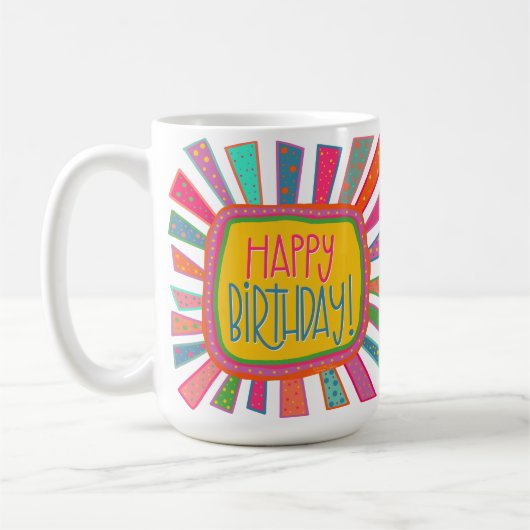 Leuke Happy Birthday Inspirivity Coffee Mok (Links)