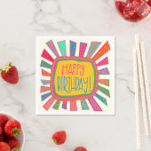 Leuke Happy Birthday Rays Inspirivity servetten (Insitu)