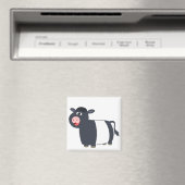 Leuke Happy Cartoon Belted Galloway Koe Magnet (Insitu (Vaatwasser))