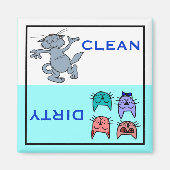 Leuke Happy Cats Custom Kleur Vaatwasser Magneet (Voorkant)