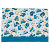 Leuke Happy Chanoeka Jumbo Gift Bag Groot Cadeauzakje (Achterkant)