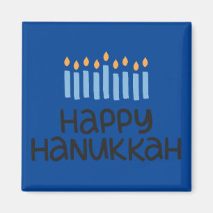 Leuke Happy Chanoeka Square Magnet