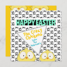 Leuke "Happy Easter, jij gekke kippen" | Easter