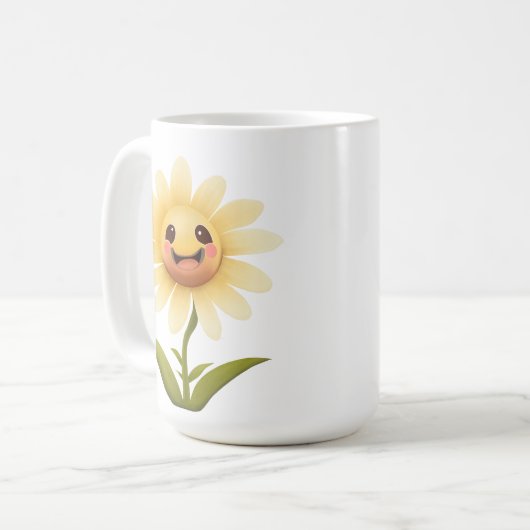 Leuke Happy Flower Mok (Voorkant links)