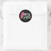 Leuke Happy Purim Ronde Sticker (Tas)