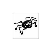 Leuke Happy Spider 1 Inch Ink Stamp Rubberstempel (Afrduk)